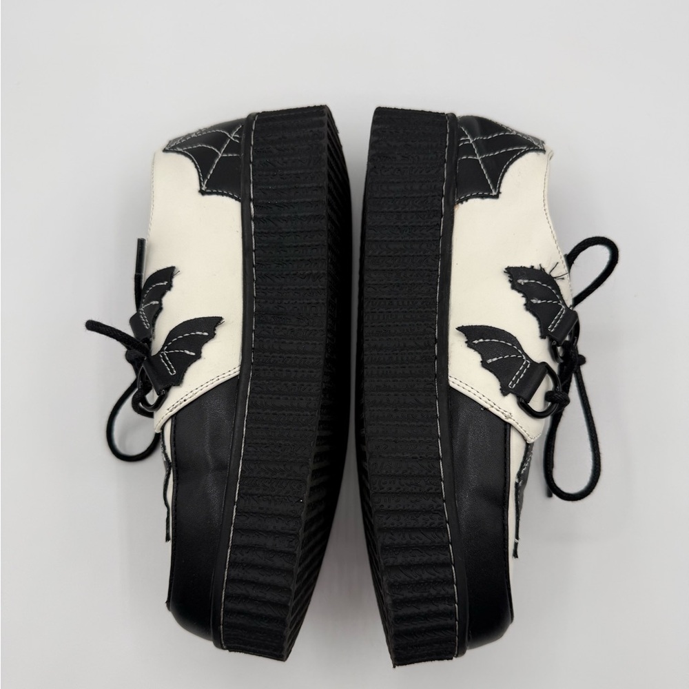 Creepers StrangeCvlt- Krypt Spider Web White/Black Size 7 - Picture 14 of 15